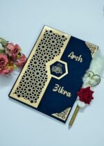 Star Design Nikah Nama Red &Navy Blue